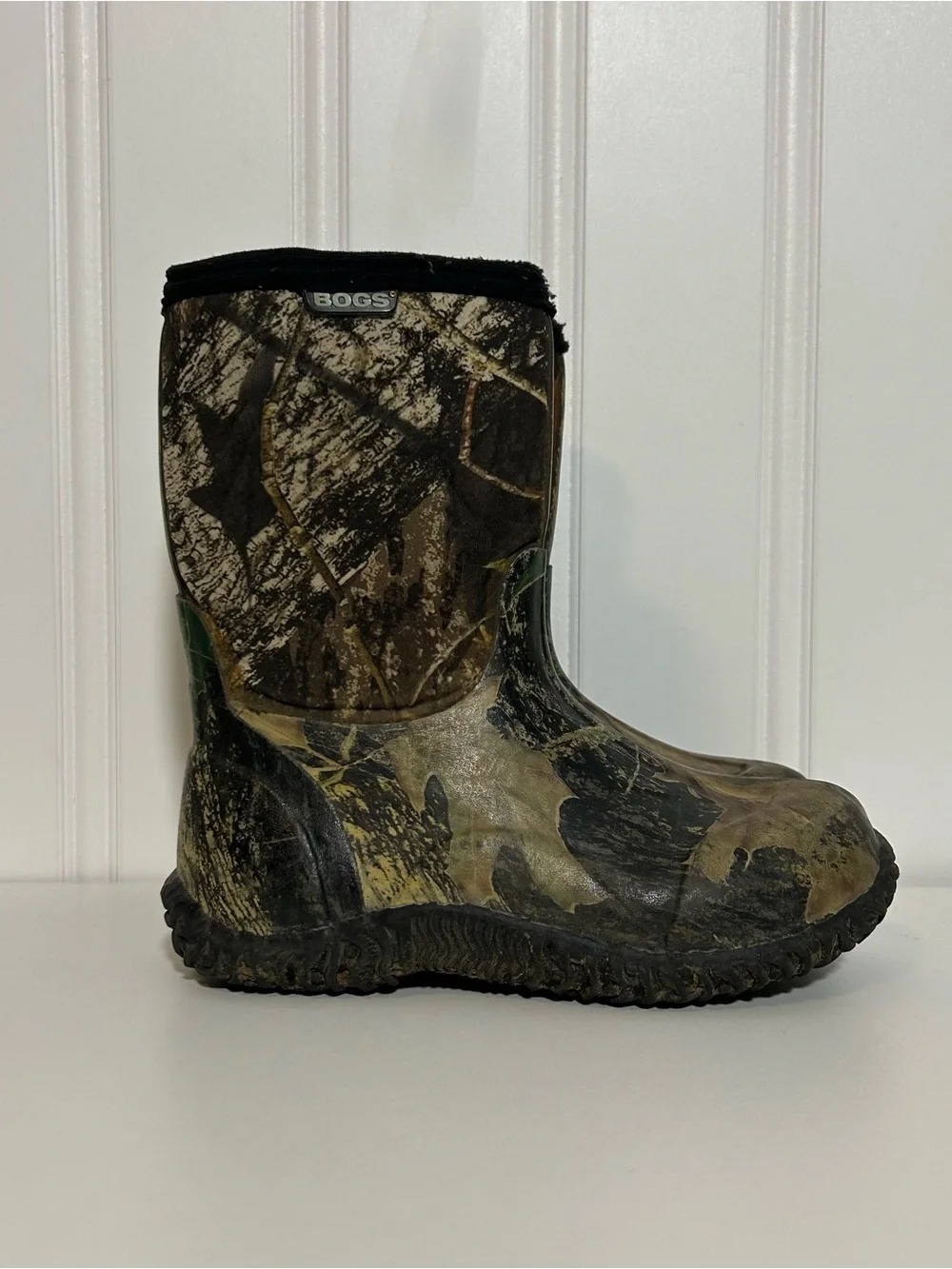 Bogs Kids' tree Camo Rain & Snow - Brown/Green/Black